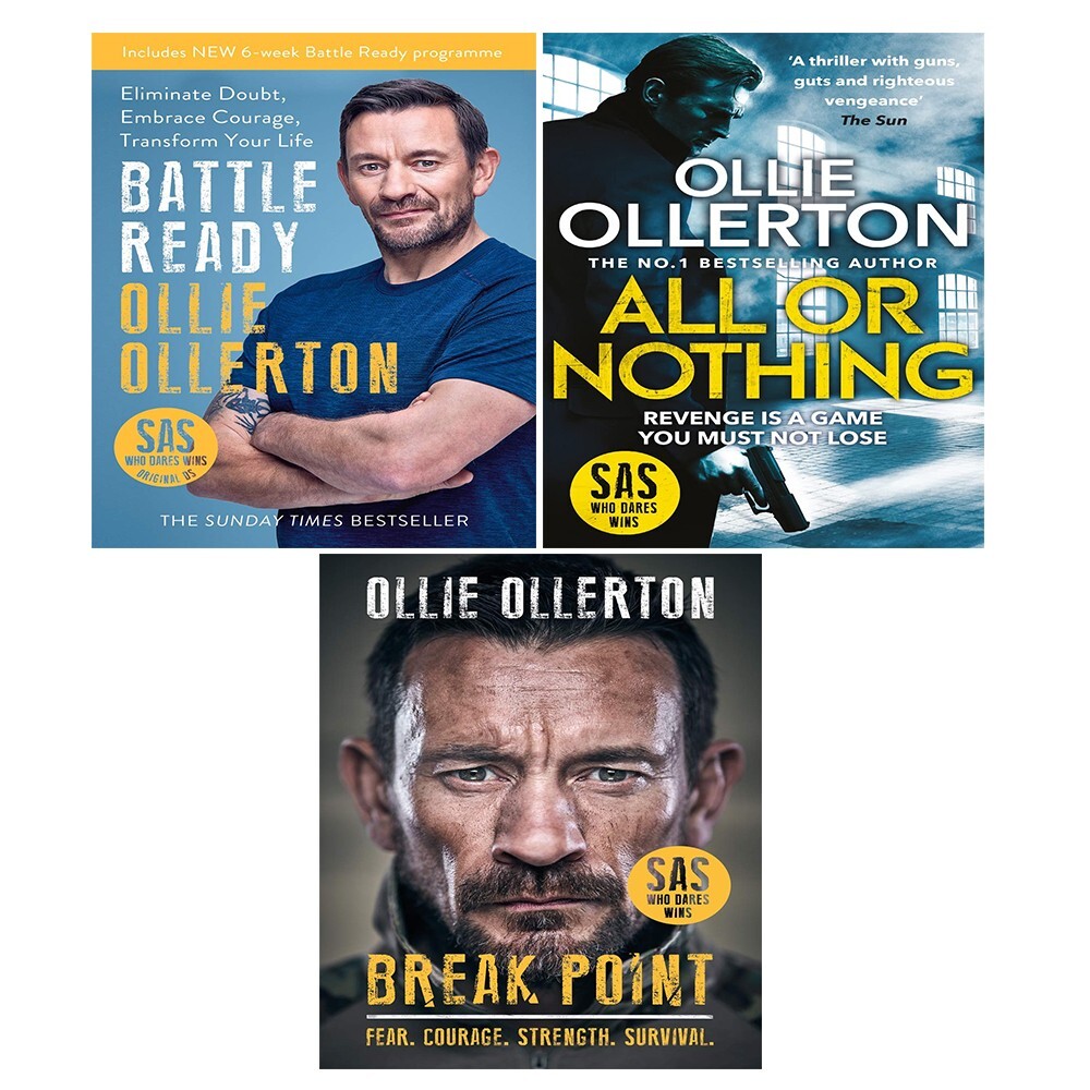 Ollie Ollerton Collection 3 Books Set All Or Nothing, Battle Ready, Break Point