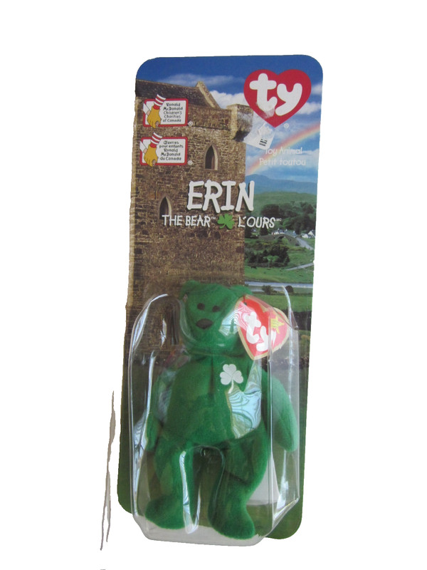 New TY Teenie Original Beanie - ERIN The Bear - Ronald McDonald - Rare