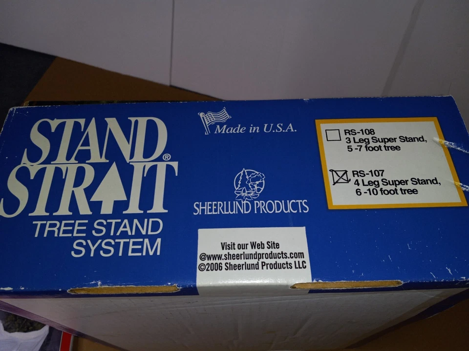 Stand Strait SUPER Christmas 6-10 Foot Tree Stand RS-107+ Tree Removal Bag *READ - Image 2 of 4
