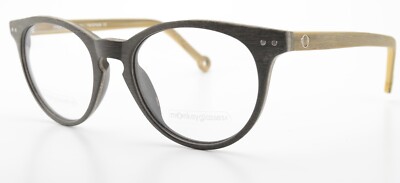 MONKEYGLASSES Brille Berlin 25/40 51-20 140 Panto Grau Maserung Danish Design