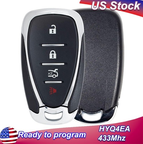 GZXNKEY Telecomando Di Ricambio Per Chiave Smart Chevy Camaro Cruze Malibu 2016-2021, ID FCC HYQ4EA 13529662, 433 MHz (Confezione Da 2)