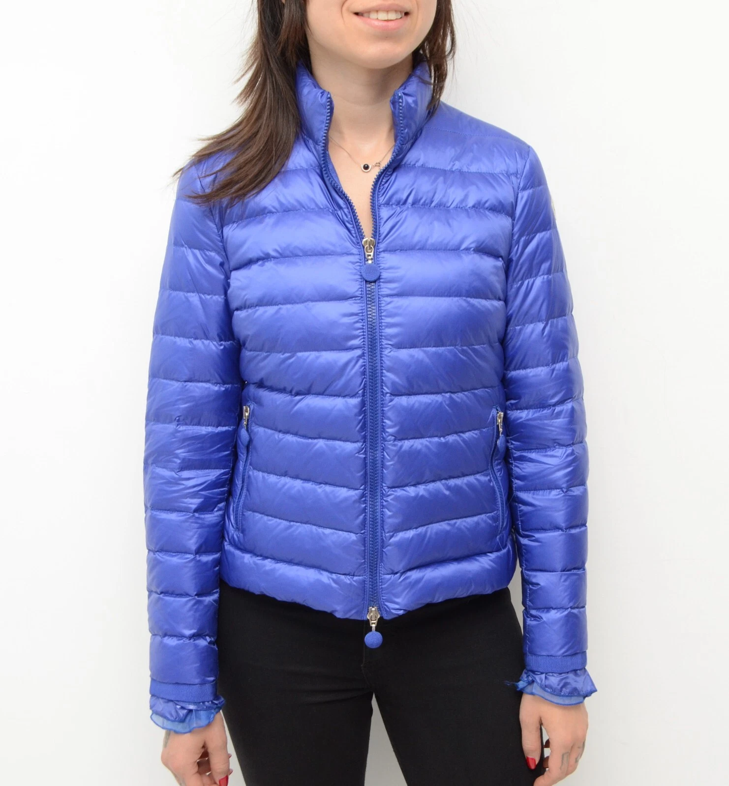 Raro piumino Moncler ''Haru'' trapuntato blu taglia 1 ~S