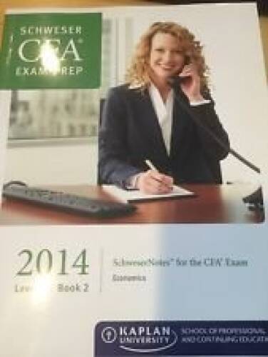 Schwesser CFA Exam Prep 2014 Level 1 Book 2 Economics - Paperback - GOOD-image