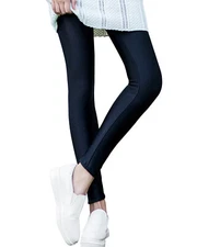 Wrapables Women's Shimmery Fleece Lined Leggings