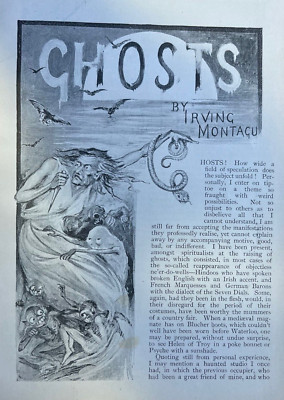 1891 Ghosts Specters Skeleton Horseman White Lady The Two Chums