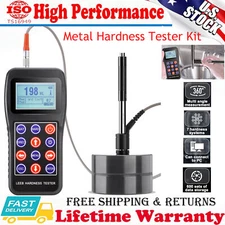 Metal Hardness Tester Kit Leeb Hardness Tester w/ Test Block Digital Hardness US
