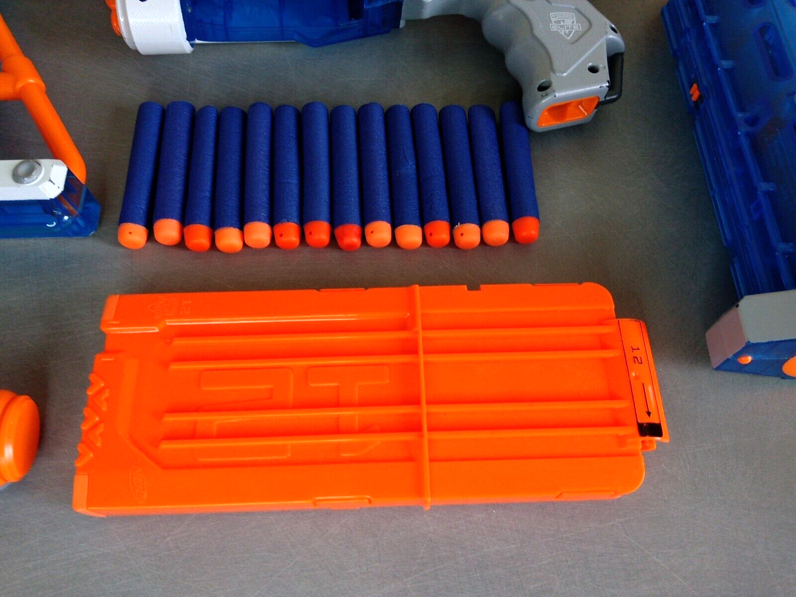 Pistolet Fusil Sniper NERF N-STRIKE RETALIATOR Bleu 65cm + 14 Fléchettes  TBE 5010994658106