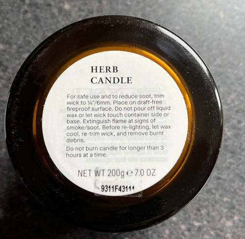 Crabtree & Evelyn THE GARDERERS HERB CANDLE Bergamotte Salbei Vanille Moschus Neu im Karton 7 Unzen - Bild 3 von 9