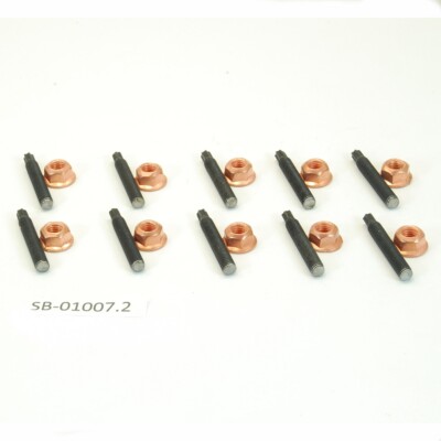 SB-01007.2 10 x Stehbolzen M7 + 10 x Mutter M7