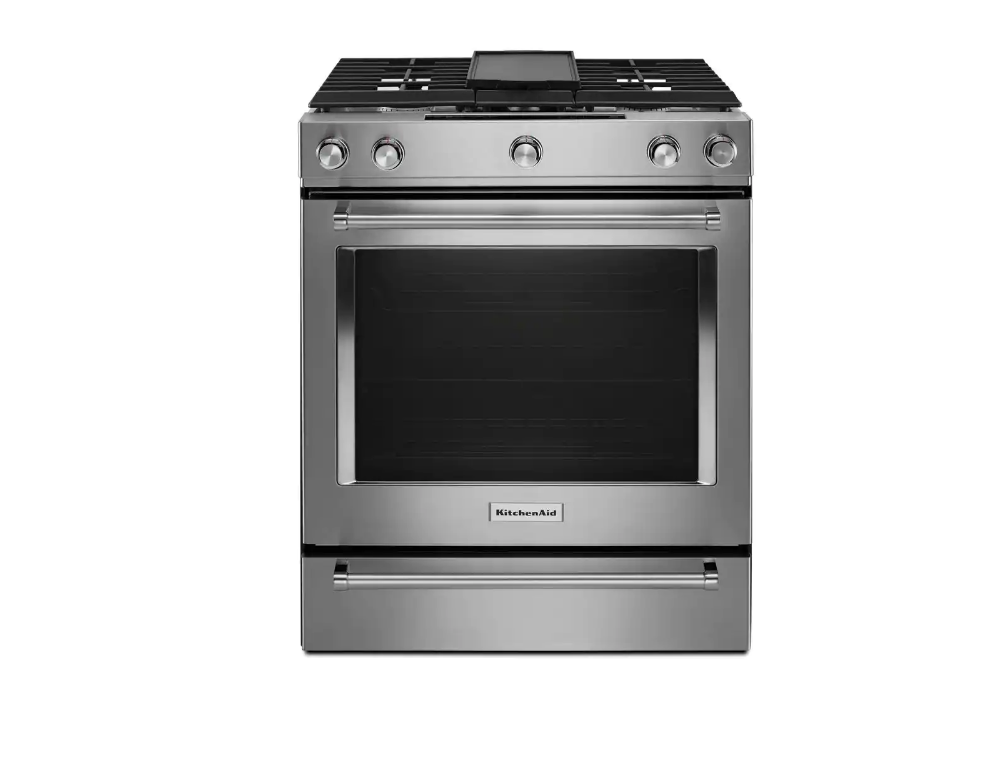 KitchenAid KSDB900ESS 7.1 cu. ft. SlideIn Dual Fuel Range Convection