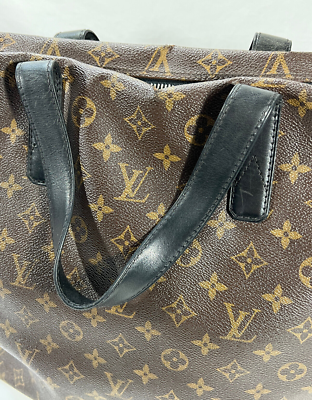 Louis Vuitton Monogram Macassar Kitan Tote Shoulder Bag w Louis Vuitton Monogram Macassar Kitan Tote Shoulder Bag w