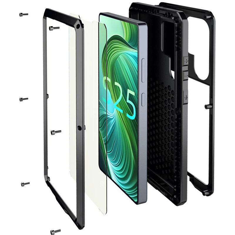 Case For Samsung S25 Ultra S24 S23 Note S22 S21 Note Metal Hard Shockproof Cover - Image 3 of 4