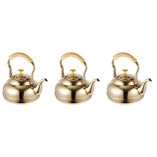 3 Count Small Chinese Teapot Stainless Tea Kettle Water Pitcher Lid 3 Count Small Chinese Teapot Stainless Tea Kettle Water Pitcher Lid