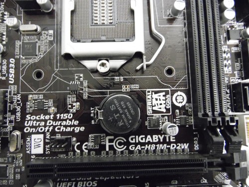 Gigabyte GA-H81M-D2W Rev.1.0 mATX Mainboard Sockel 1150 - Photo 3/3