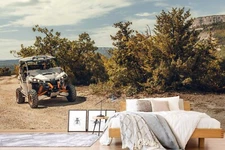 3D Truck Track Wallpaper Wall Mural Removable Self-adhesive Sticker 939