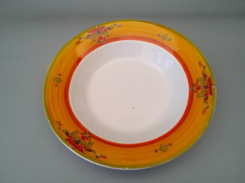 Cuencos de pasta grandes súper vitrificados nativos americanos Churchill Navaho de colección - Imagen 2 de 8