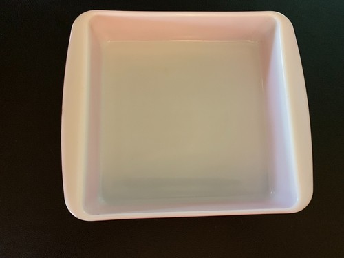 Cazuela cuadrada vintage vibrante rosa flamenco Pyrex 8 pulgadas #222 - Imagen 4 de 6