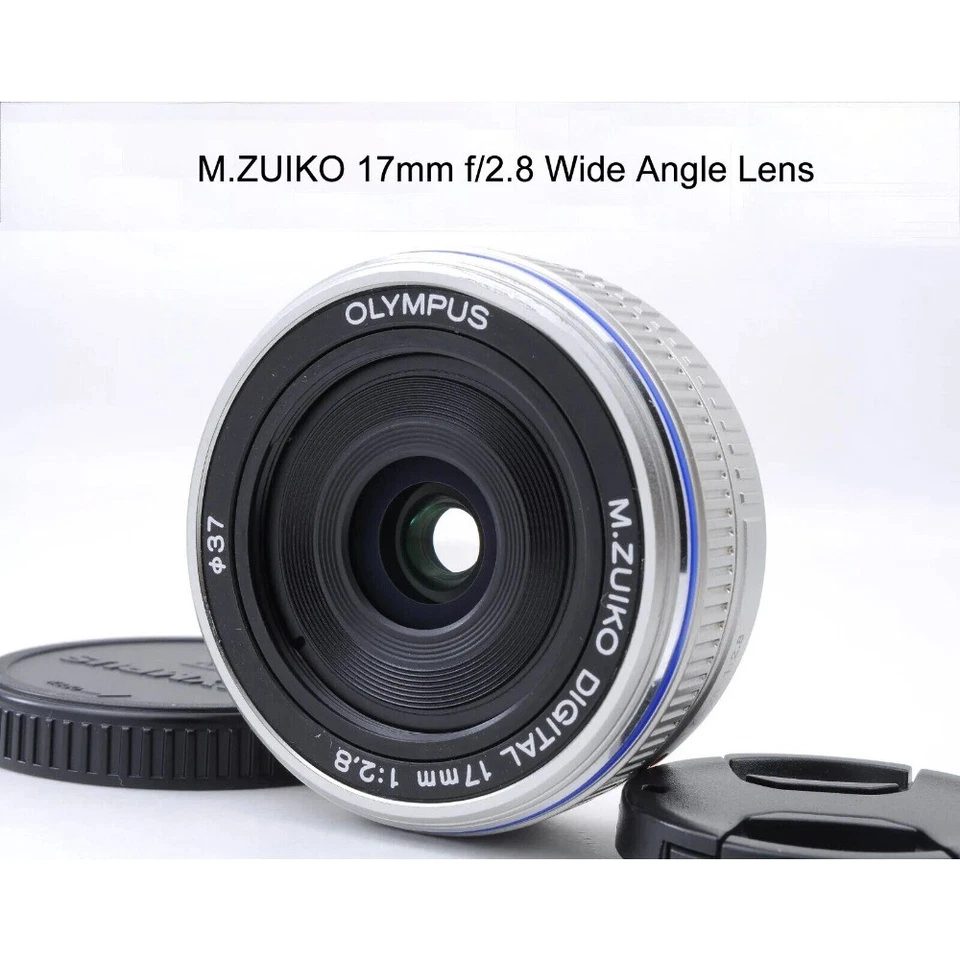 M.ZUIKO 17mm f/2.8 Wide Angle Pancake Lens for Olympus Panasonic Micro 4/3Camera - Image 3 of 4
