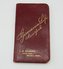 Germania Life Insurance New York 1903 Pocket Notebook