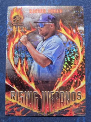 2024 Bowman Rising Infernos Xavier Isaac #RI-16 Mini-Diamond Refractor /150 (RC)