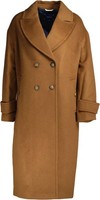 Neu ! Gant Damen Mantel 7325706311483 D2. Wool Blend Cocoon Overcoat Braun Gr. L