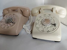Set of Two Vintage Bell Systems Rotary Desk Phones 500