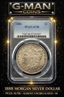 1888 Morgan Silver Dollar PCGS AU58 $1 Almost Uncirculated 90% Silver