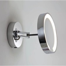 Specchio bagno illuminato Astro Catena - Cromo lucido, ingrandimento 5x IP44