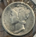 Semi Key Date 1917 S Mercury Silver Dime Very Fine VF