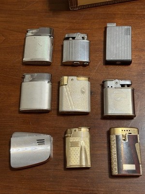 Vintage Ronson Lighters Lot Of 9 Vintage Lighters See Photos