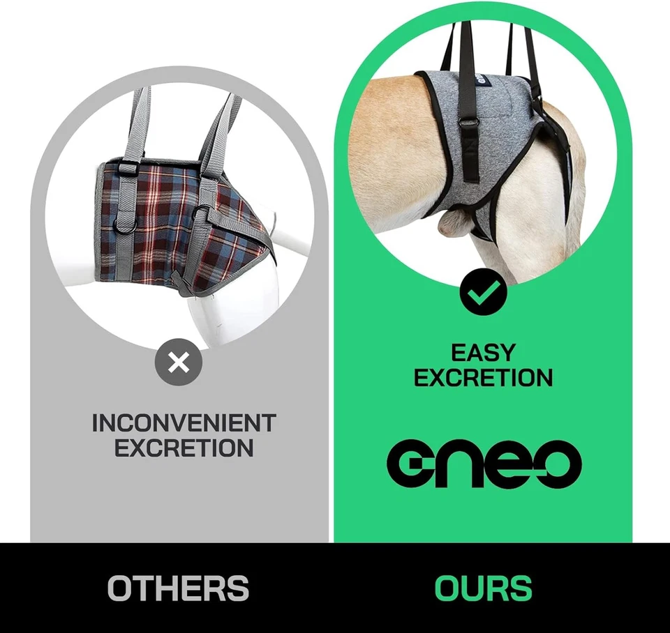 Dog Lift Harness, Dog Sling for Medium Large Dogs, Adjustable Dog Support XL - Image 2 of 4