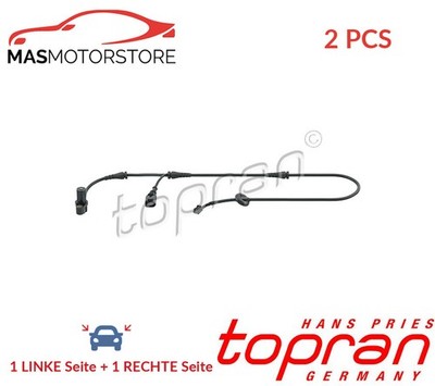 ABS SENSOR DREHZAHLFÜHLER PAAR VORNE TOPRAN 115 017 2PCS I NEU OE QUALITÄT