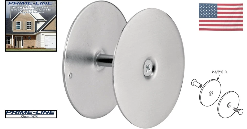 U 10446 Cubierta de orificio de puerta de alta resistencia en níquel satinado - Perfecto para seguridad de entrada Foto 2 de 4