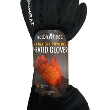 Action Heat Battery Operated Heated Gloves Touchscreen Man S/M Women Size L