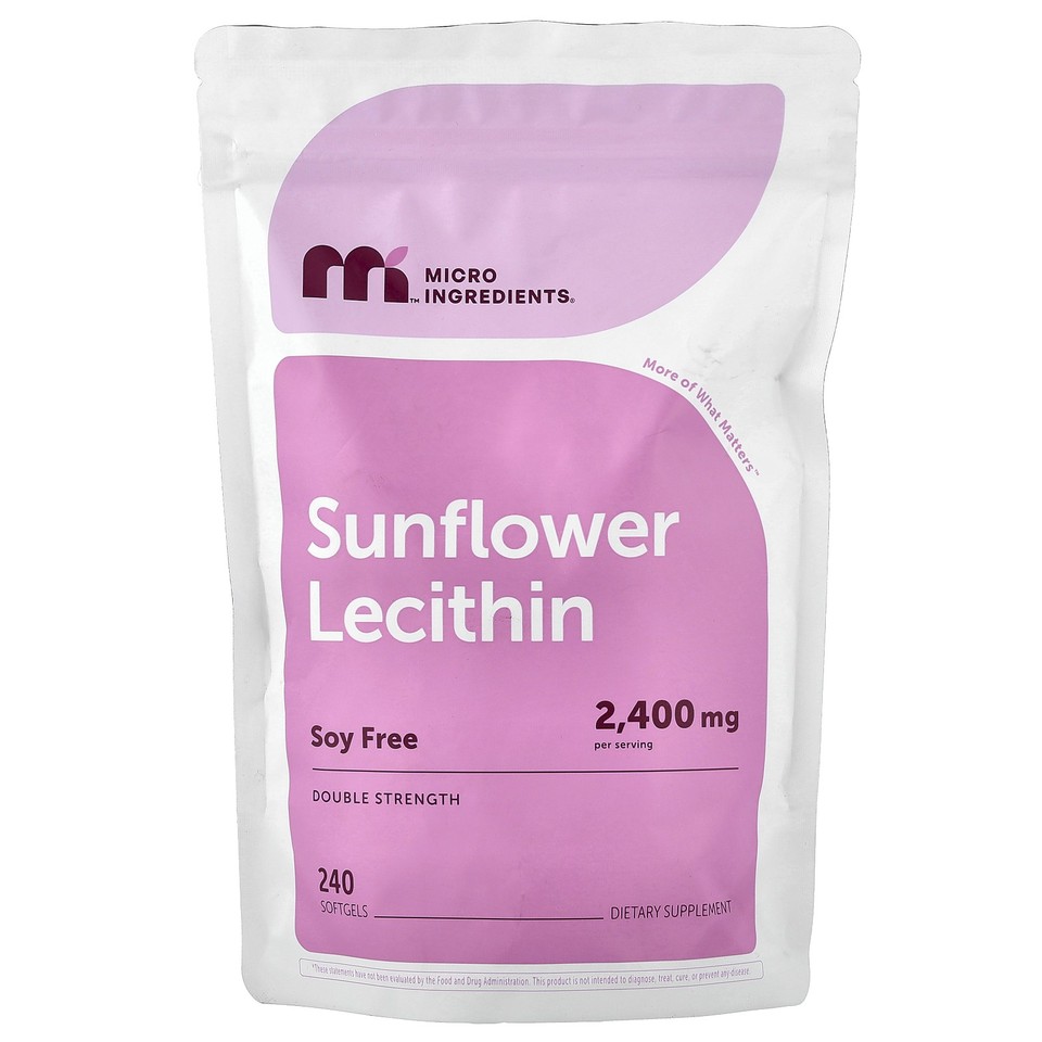 Sunflower Lecithin, 240 Softgels (800 mg per Softgel)