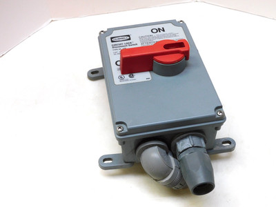 Hubbell Circuit Lock Disconnect Switch HBLDS3 30A 600vac