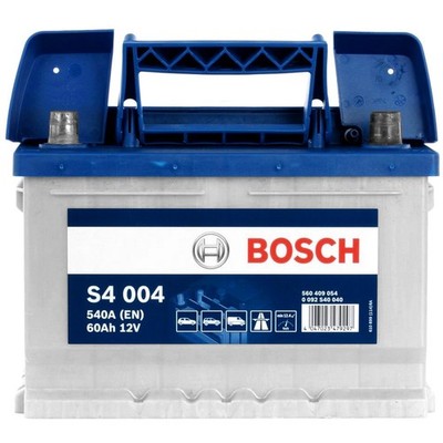 BOSCH S4 004 Starterbatterie 12V 60Ah 540A/EN LB2 für Ford Opel Renault VW Audi