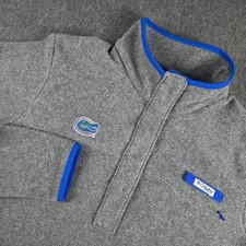 Columbia Florida Gators Fleece Pullover Women Medium Gray PFG Snap Neck Layering