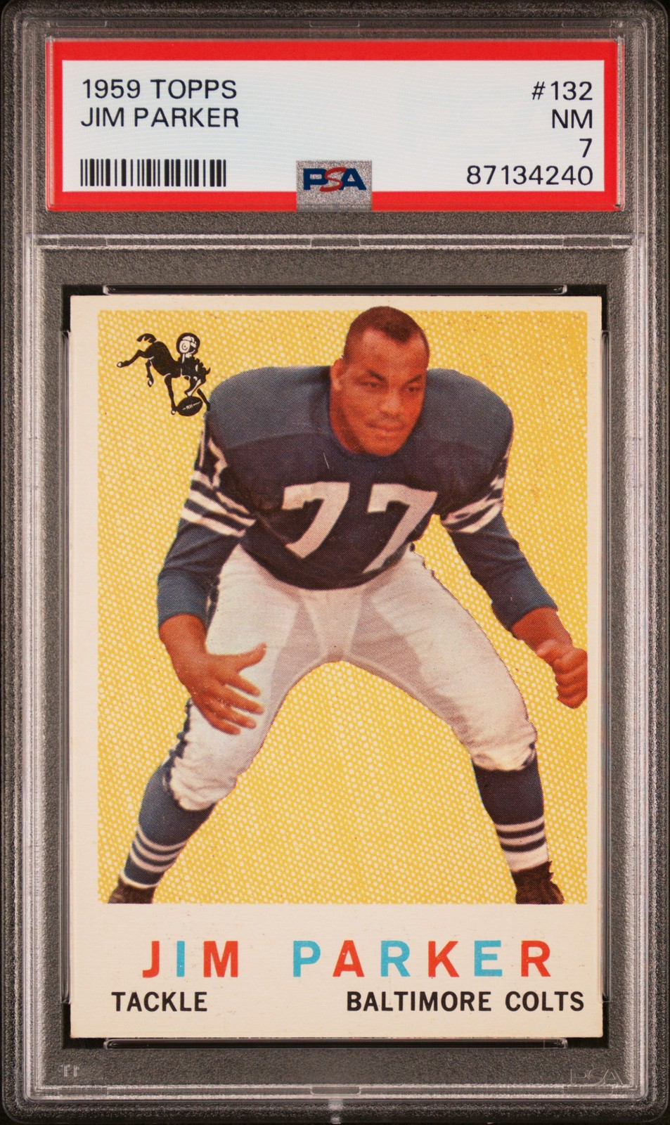 1959 Topps Jim Parker #132 PSA 7