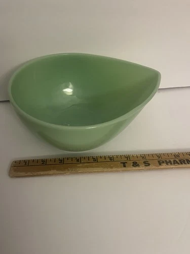 Vintage Fire-King Jadeite Swedish Modern Bowl 9 1/2