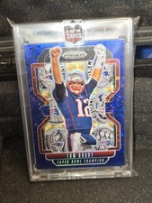 Tom Brady 1/1 Super Bowl Champion Blue Prizm Patriots One of One SP GOAT RARE🐐