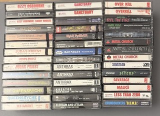 Metal 42 cassette Collection: Iron Maiden Judas Priest Ozzy Osbourne Etc.