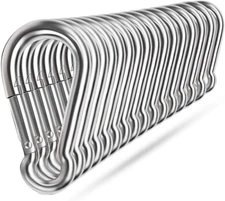 Spring Snap Hooks, 304 Stainless Steel Metal Clip Heavy Duty Rope Connector Smal