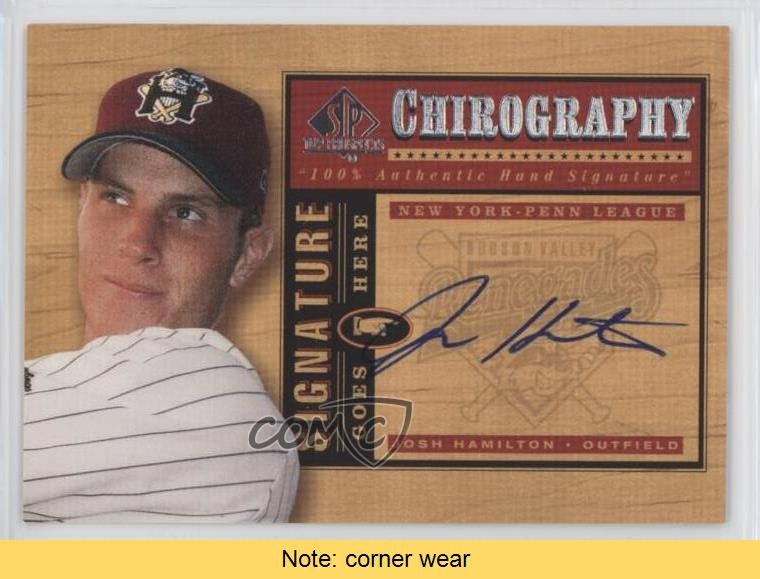 2001 SP Top Prospects Chirography Josh Hamilton #JH Auto READ 0aa