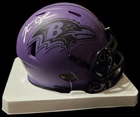 Jonathan Ogden Baltimore Ravens signed rave mini helmet Beckett COA