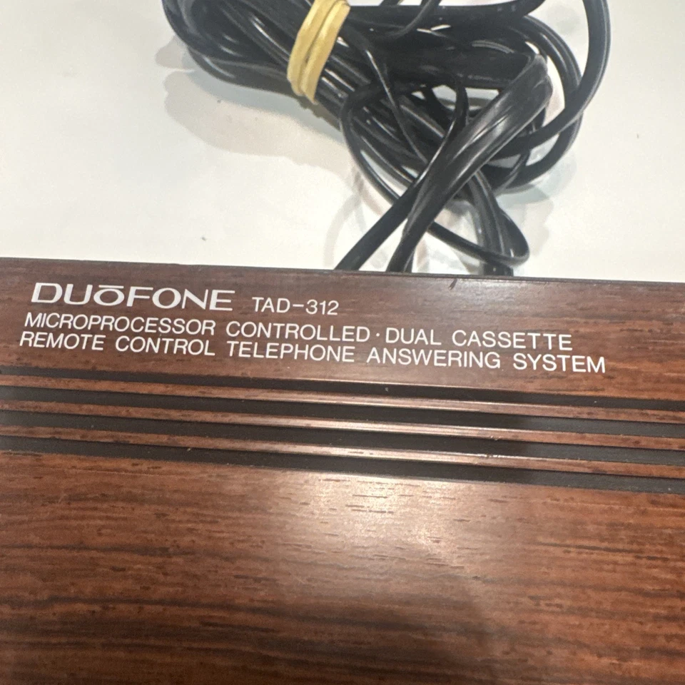 Contestador automático doble casete OB RadioShack de colección Duofone Tad-312 Foto 3 de 4