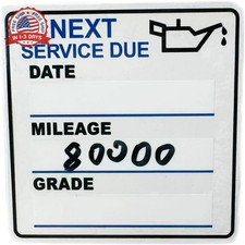 Oil Change Stickers  150pcs 2x2 inch Oil Change Stickers for windscreen - Easy to
