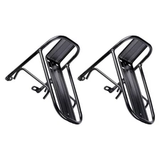 2 Pcs Metal Front Cargo Carrier Rack for Road Bike 5kg/11lb High Load Capacity