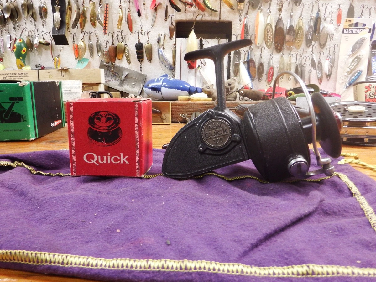 Vintage D.a.m Quick 330 Spinning Fishing Reel