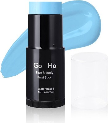 Go Ho Hellblau Gesicht Körper Farbe Stick Wasserbasis Waschbar Hell 